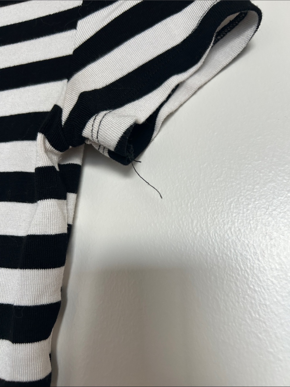 Zara Black and White Striped Cropped Top - Picture 3 of 3